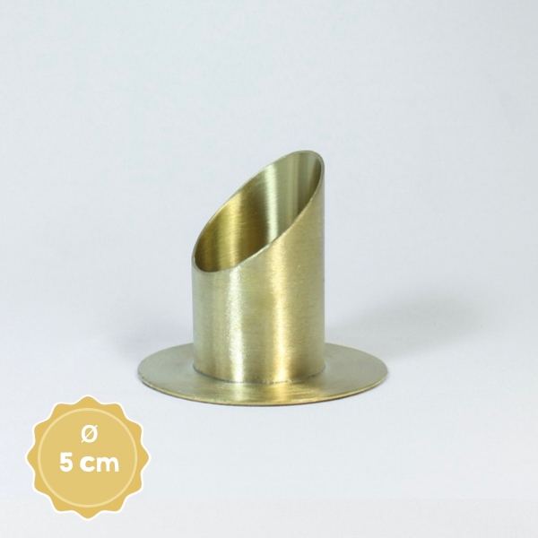 Kerzenständer | 105 | Gold | Kerzenteller rund 5 cm